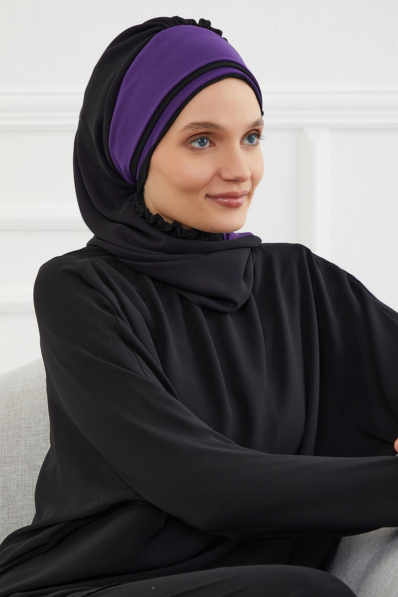 Multicolor Instant Turban Cotton Scarf Head Turbans with Unique Accessories For Women Headwear Stylish Elegant Design,HT-86