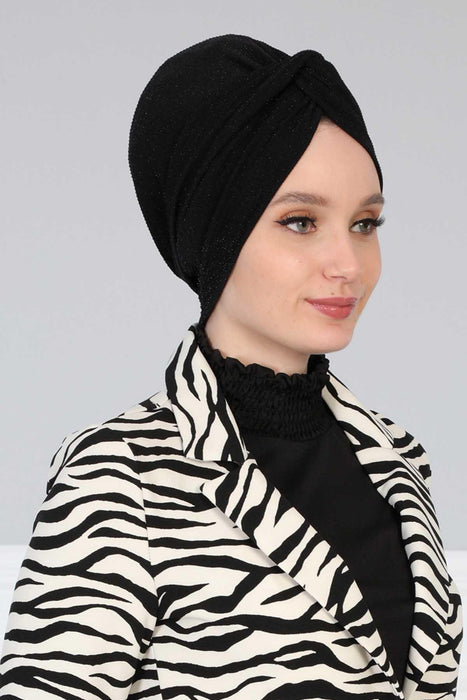Multicolor Instant Turban for Women Polyester Head Wrap Lightweight Head Scarf Modest Headwear  Patterned Bonnet Cap,B-4B