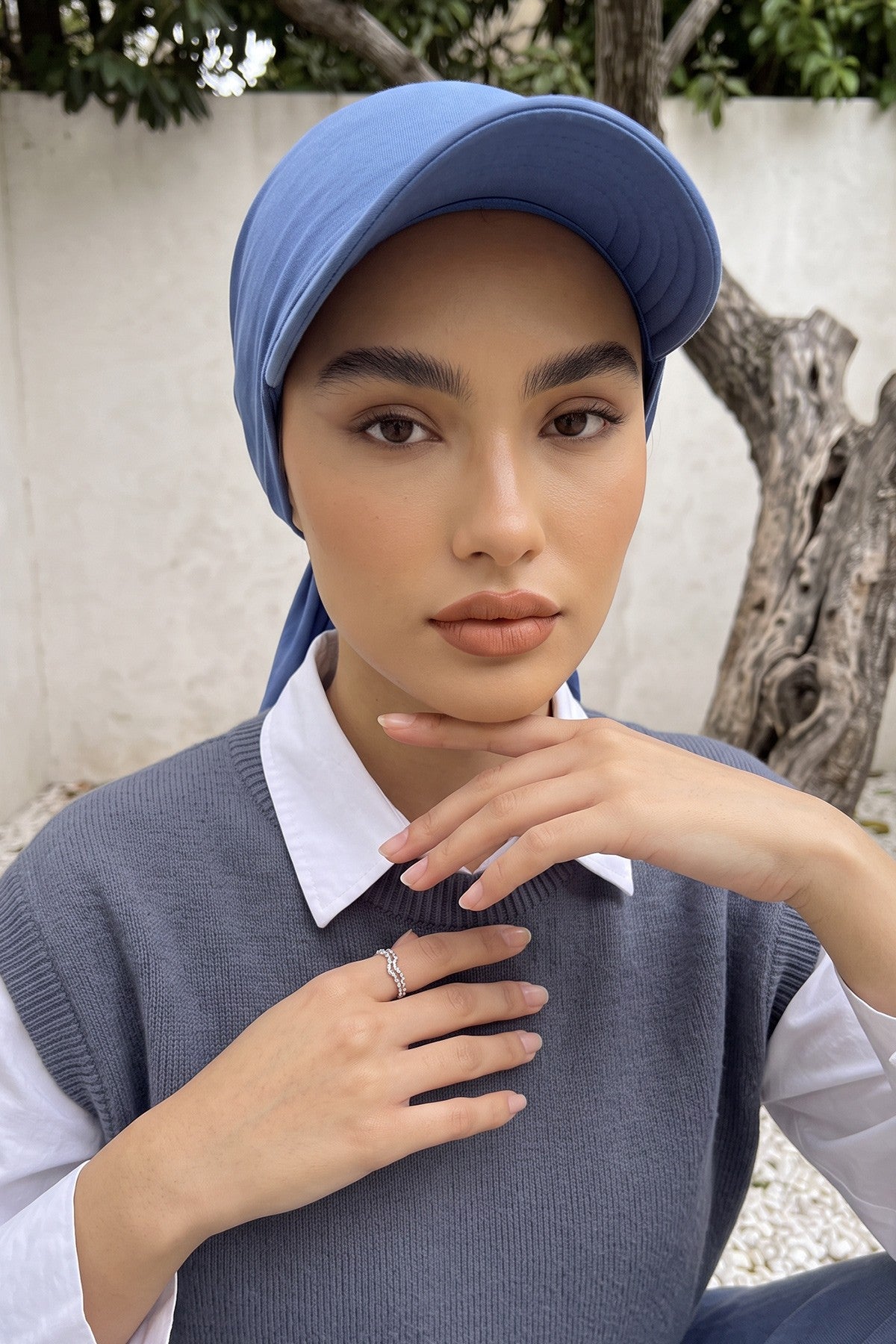 Newsboy Visor Bandana Cover for Elegant Look, Stylish Cotton Women Bandana, Comfortable and Easy Wrap Chemo Headwear Visor Bonnet Cap,B-40