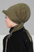 Newsboy Visor Bandana Cover for Elegant Look, Stylish Cotton Women Bandana, Comfortable and Easy Wrap Chemo Headwear Visor Bonnet Cap,B-40 Army Green