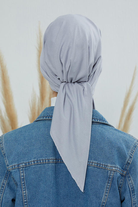 Newsboy Visor Bandana Cover for Elegant Look, Stylish Cotton Women Bandana, Comfortable and Easy Wrap Chemo Headwear Visor Bonnet Cap,B-40 Grey 2