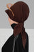 Newsboy Visor Bandana Cover for Elegant Look, Stylish Cotton Women Bandana, Comfortable and Easy Wrap Chemo Headwear Visor Bonnet Cap,B-40 Brown