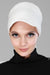 Newsboy Visor Bandana Cover for Elegant Look, Stylish Cotton Women Bandana, Comfortable and Easy Wrap Chemo Headwear Visor Bonnet Cap,B-40 Ivory