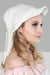 Newsboy Visor Bandana Cover for Elegant Look, Stylish Cotton Women Bandana, Comfortable and Easy Wrap Chemo Headwear Visor Bonnet Cap,B-40 Ivory