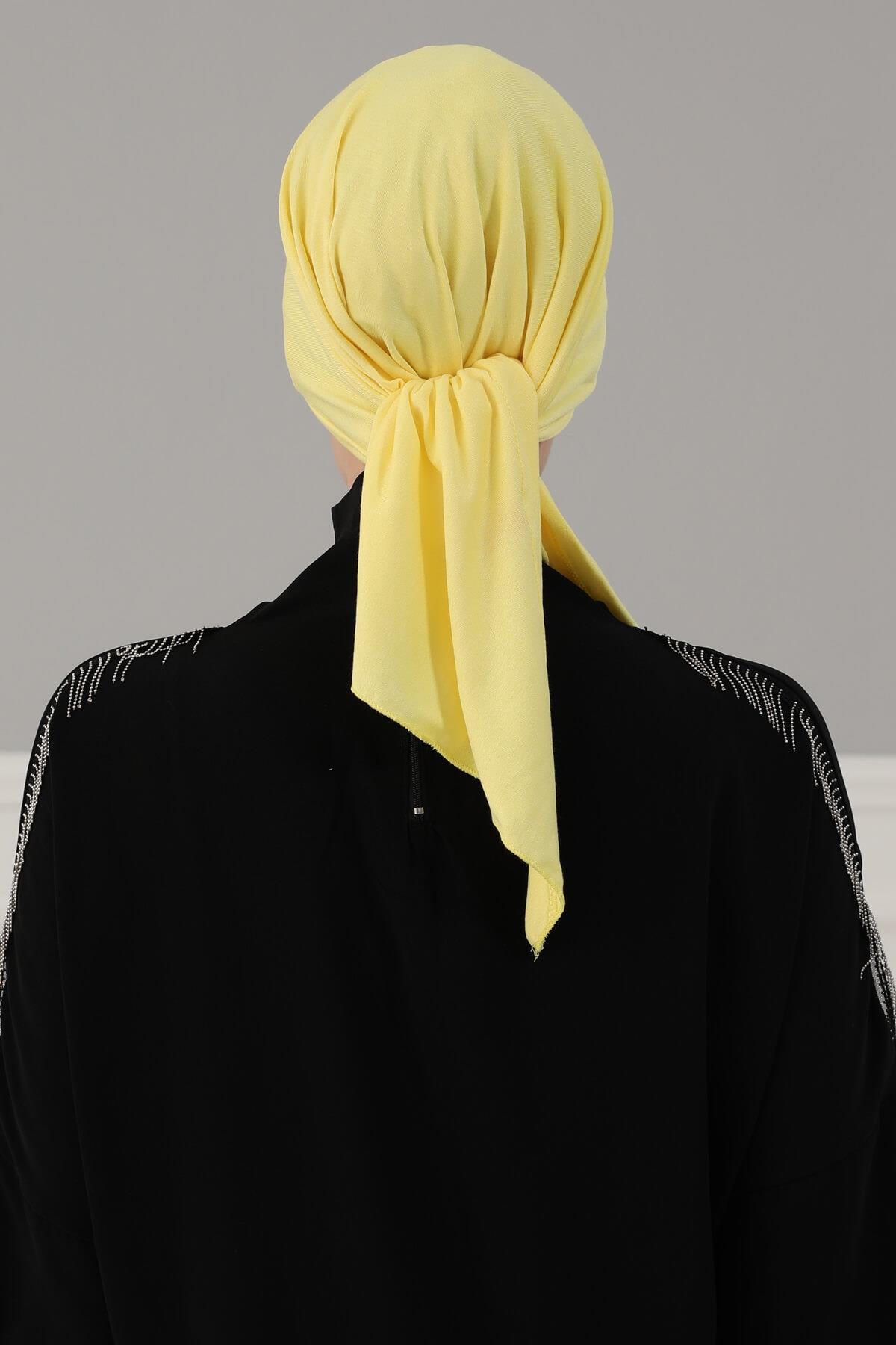 Newsboy Visor Bandana Cover for Elegant Look, Stylish Cotton Women Bandana, Comfortable and Easy Wrap Chemo Headwear Visor Bonnet Cap,B-40 Yellow