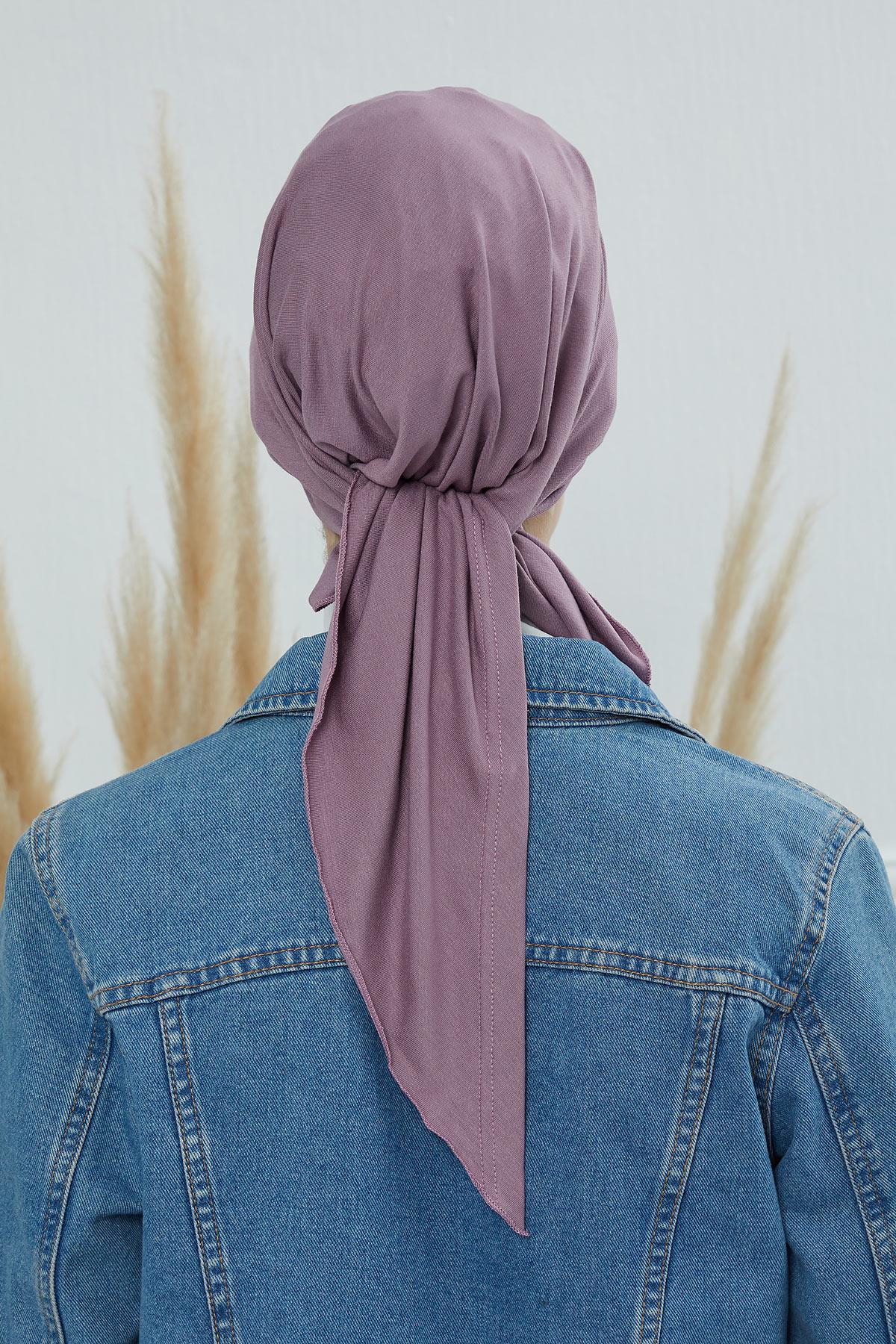 Newsboy Visor Bandana Cover for Elegant Look, Stylish Cotton Women Bandana, Comfortable and Easy Wrap Chemo Headwear Visor Bonnet Cap,B-40 Lilac