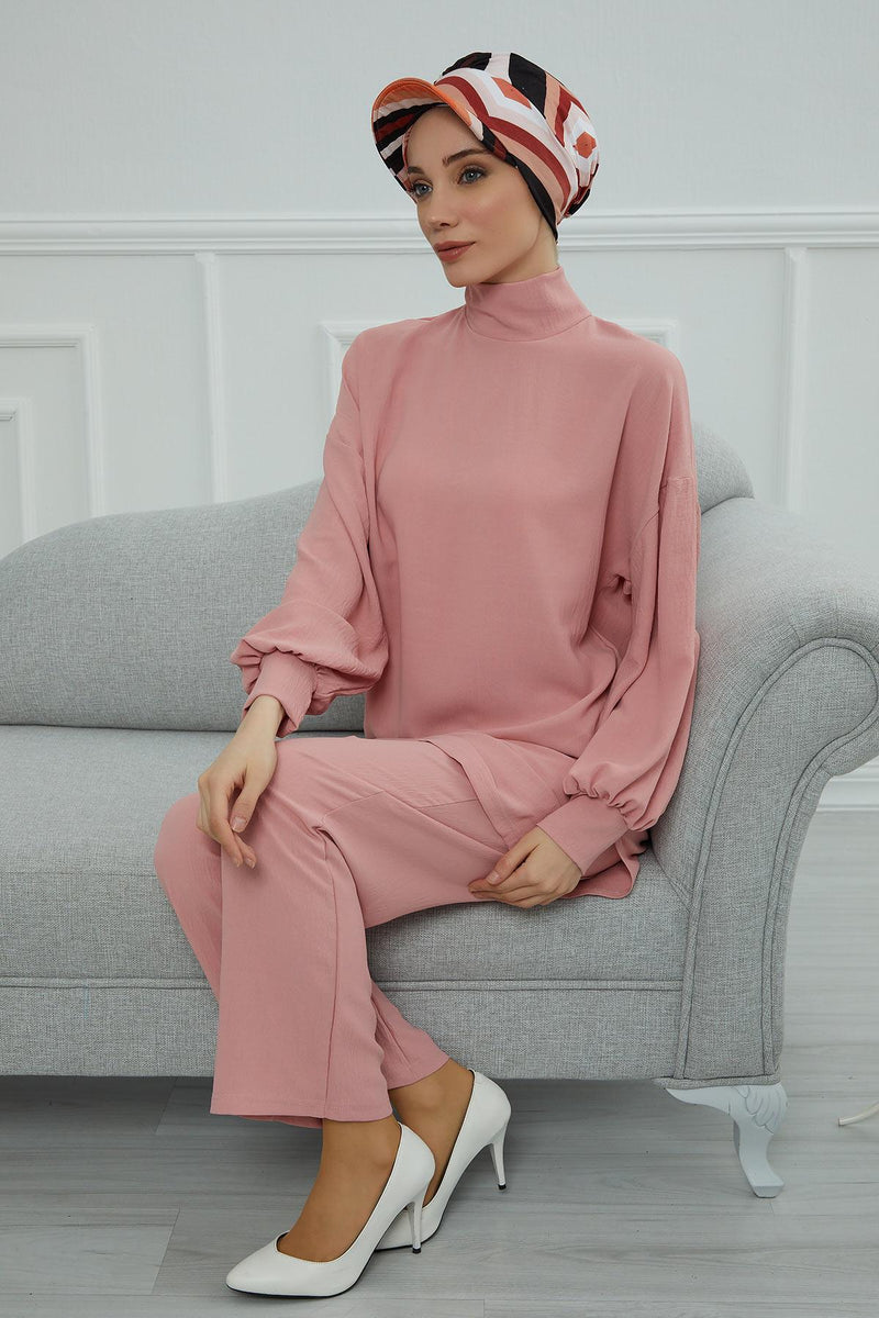 Schirmmütze für Zeitungsjungen mit modischen Mustern, stilvolle Kopfbedeckung für Krebskranke, Instant-Turban, leichte Schirmmütze aus einfarbig bedruckter Baumwolle, B-30YD