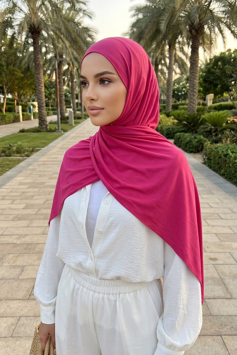 Non-Slip Practical Jersey Hijab Shawl,PS-60