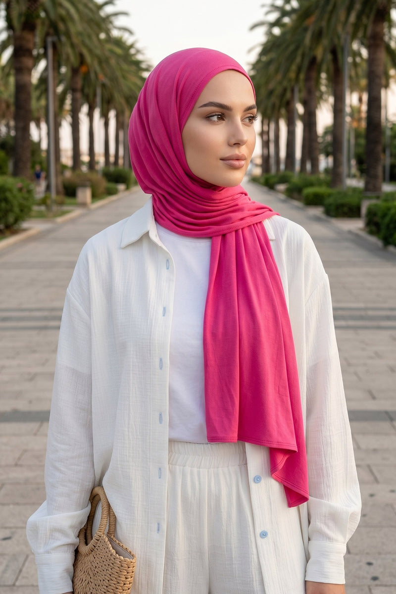 Non-Slip Practical Jersey Hijab Shawl,PS-60
