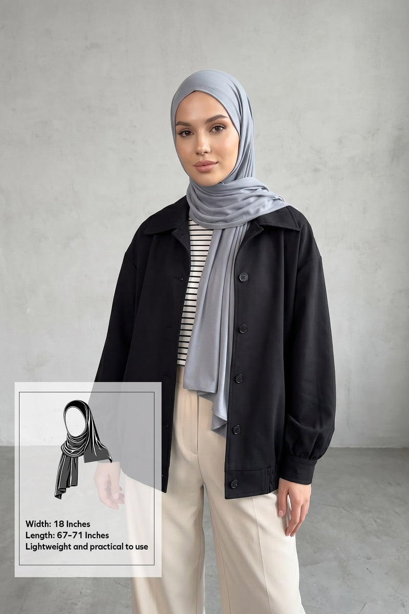 Non-Slip Practical Jersey Hijab Shawl,PS-60
