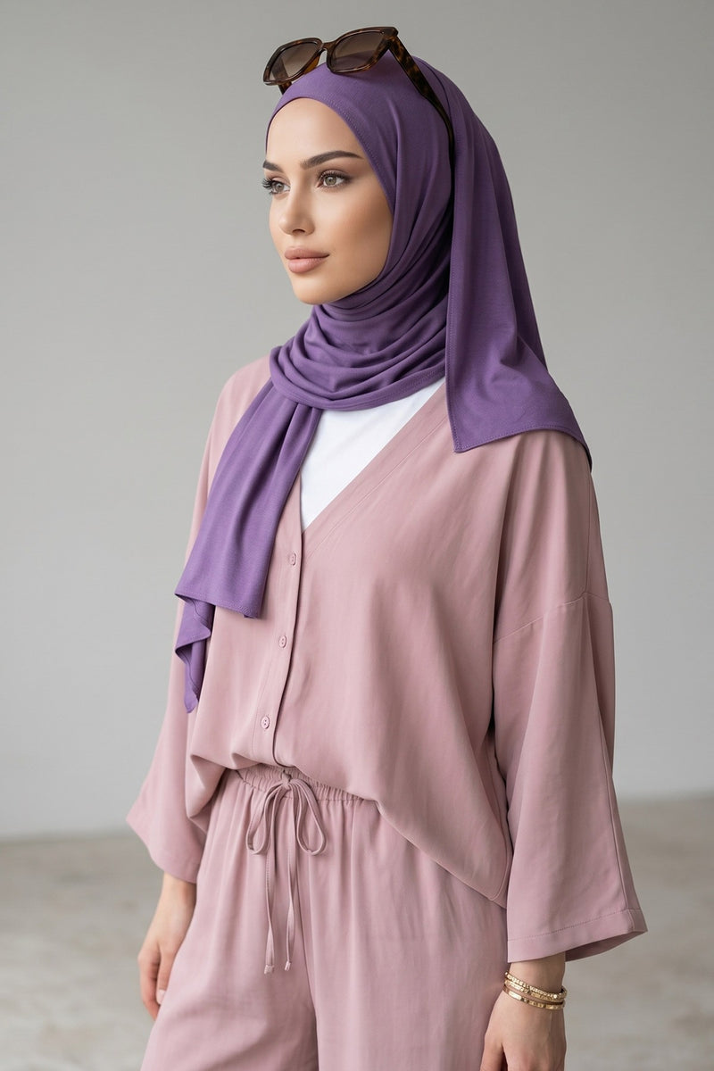 Non-Slip Practical Jersey Hijab Shawl,PS-60