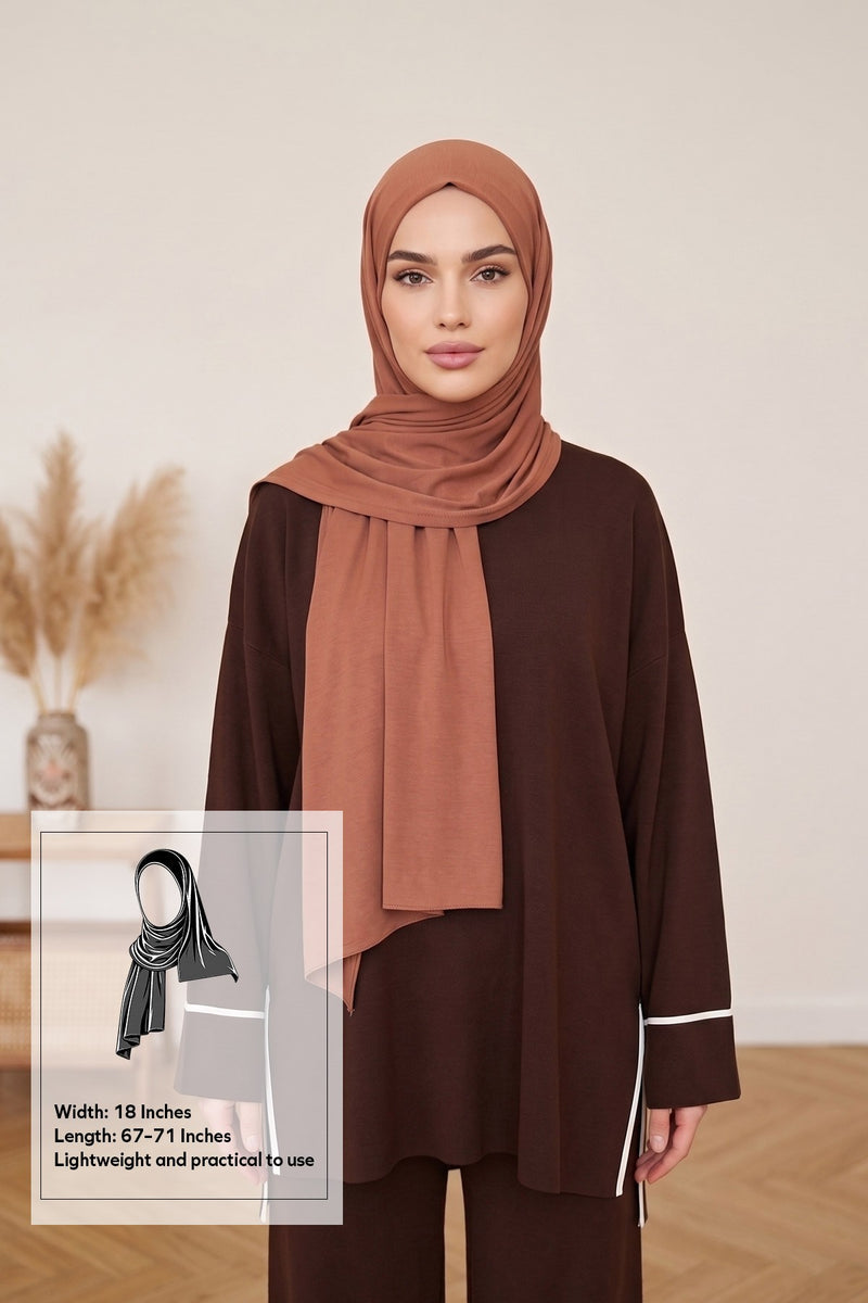 Non-Slip Practical Jersey Hijab Shawl,PS-60
