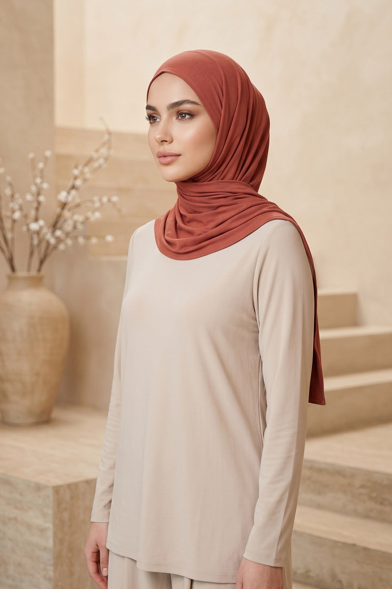 Non-Slip Practical Jersey Hijab Shawl,PS-60