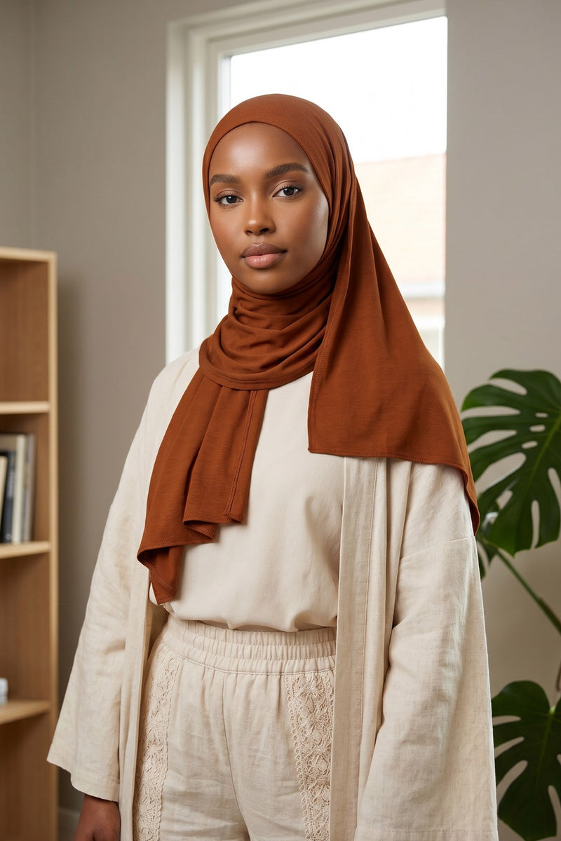 Non-Slip Practical Jersey Hijab Shawl,PS-60