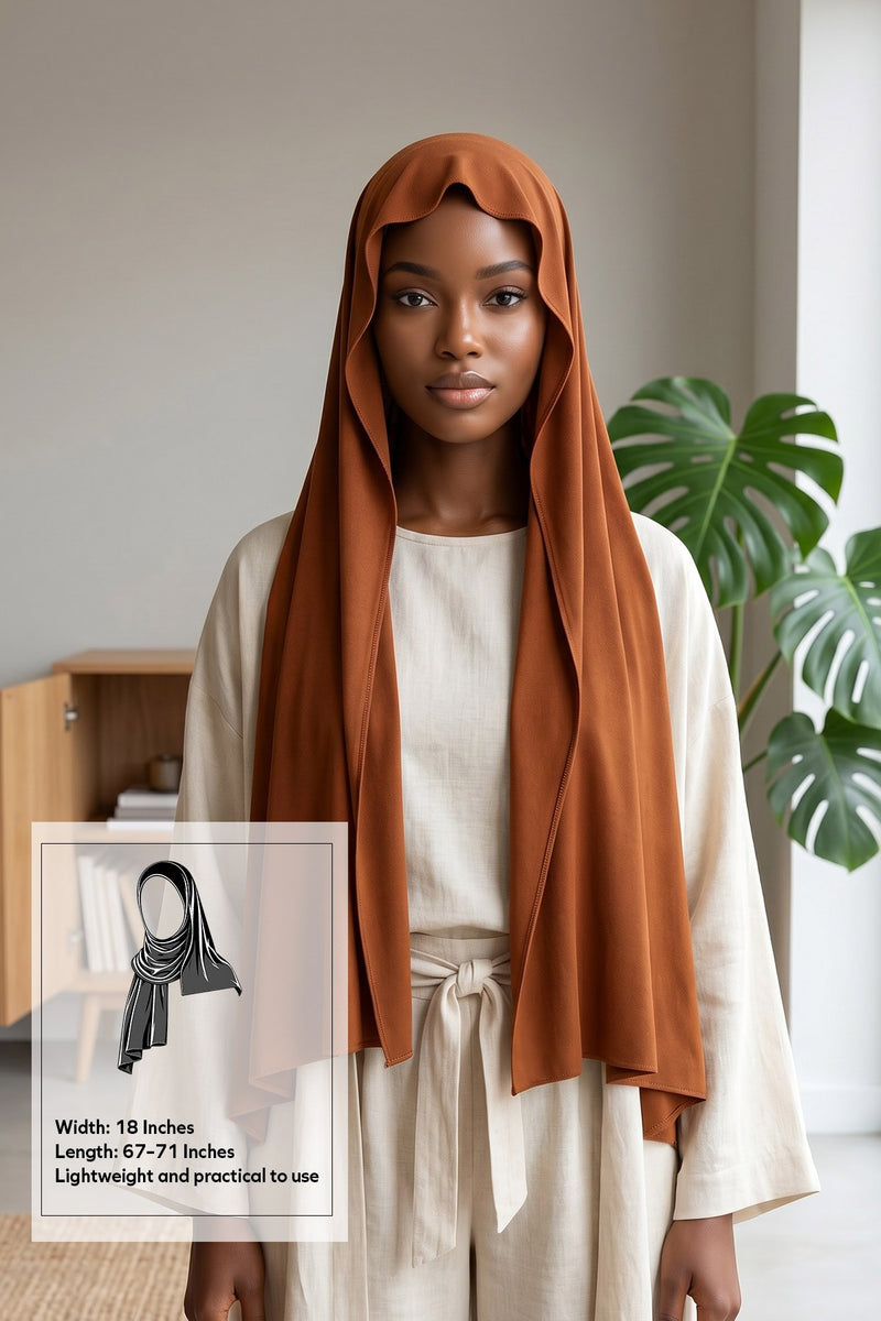 Non-Slip Practical Jersey Hijab Shawl,PS-60