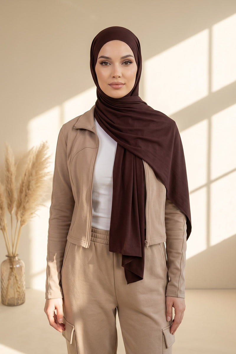Non-Slip Practical Jersey Hijab Shawl,PS-60
