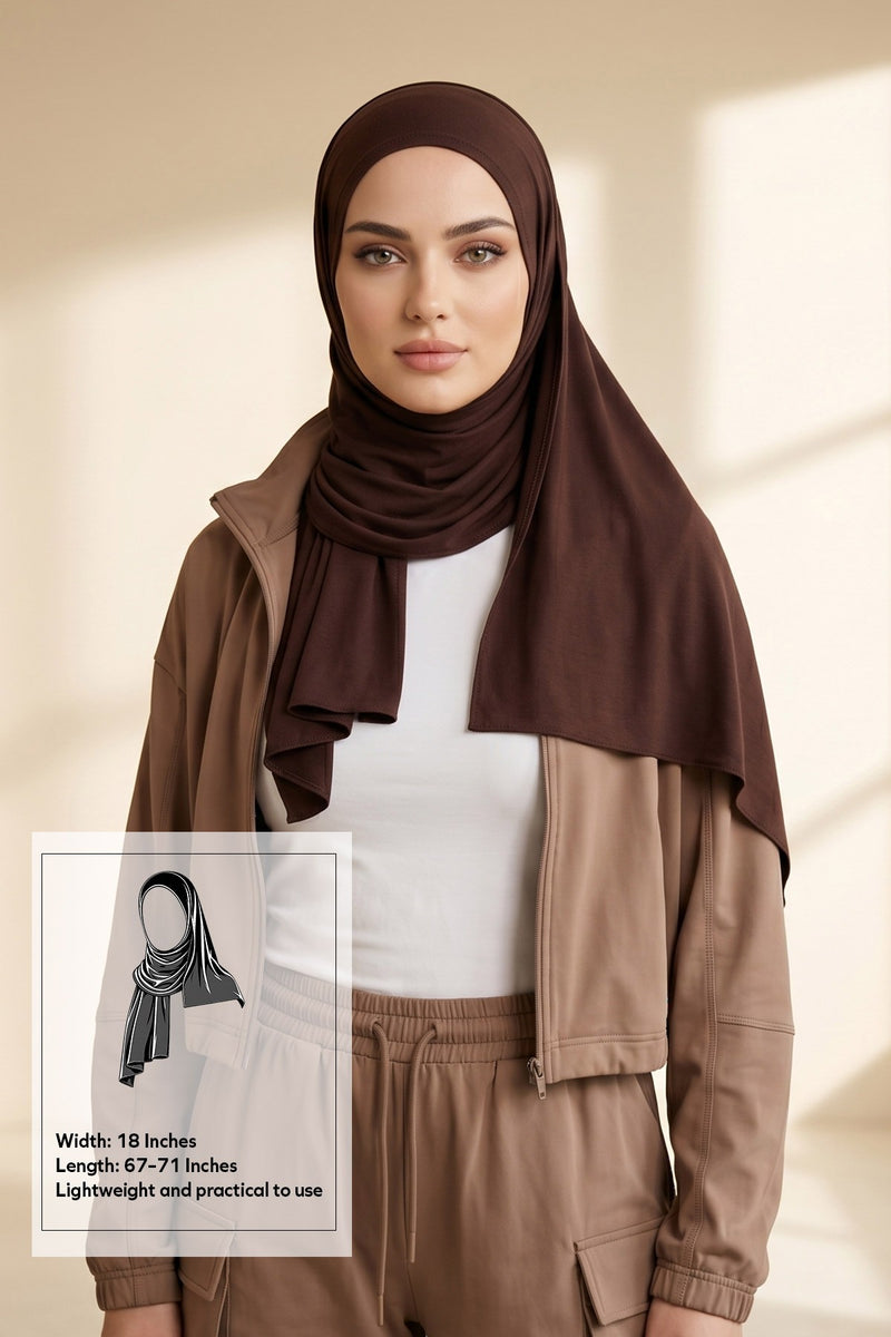 Non-Slip Practical Jersey Hijab Shawl,PS-60