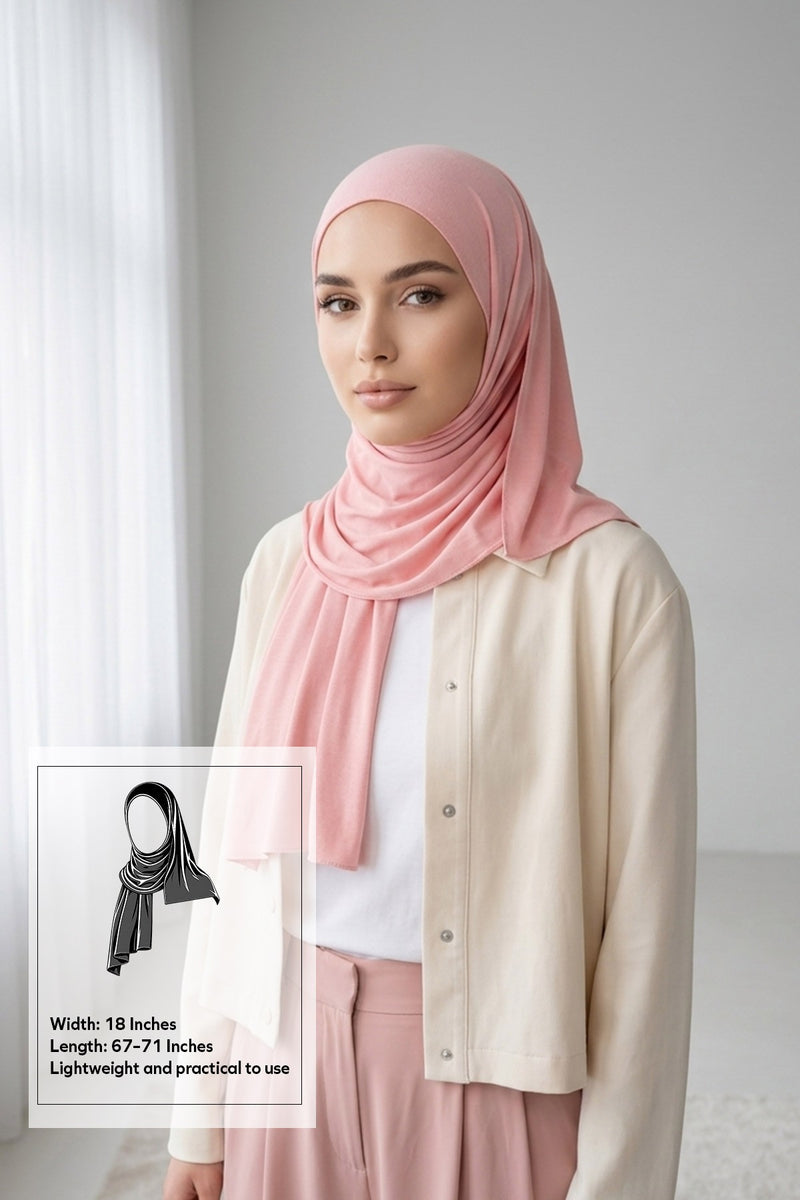 Non-Slip Practical Jersey Hijab Shawl,PS-60