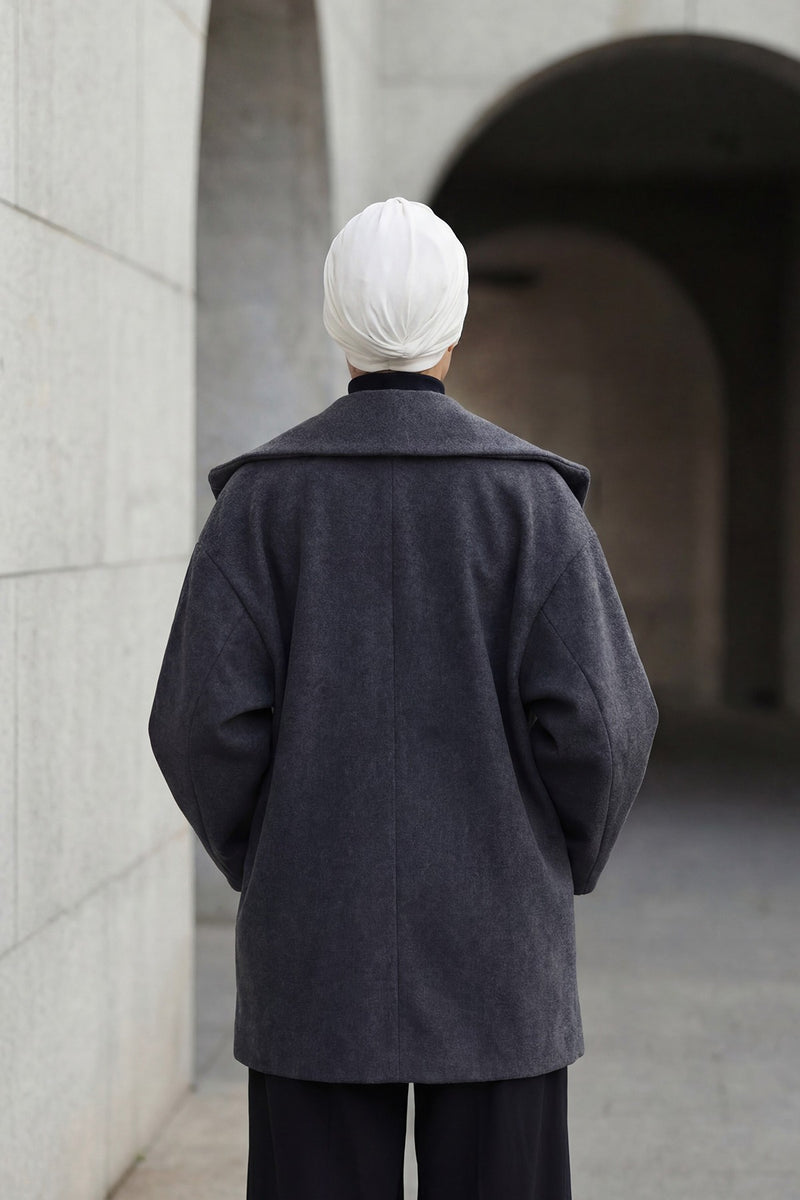 One Size Twist Front Bonnet Hijab, Soft Stretch Double Face Fabric Turban for Women, Modest All Seasons Underscarf Cap,B-9O