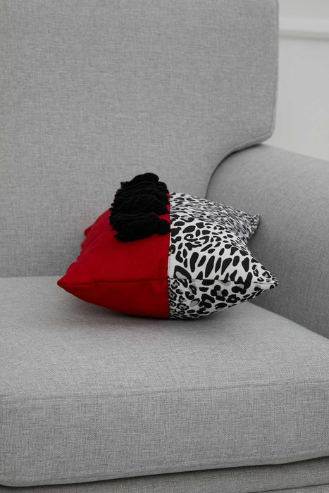 Patterned Tasseled Rectangle Cushion Cover,K-273
