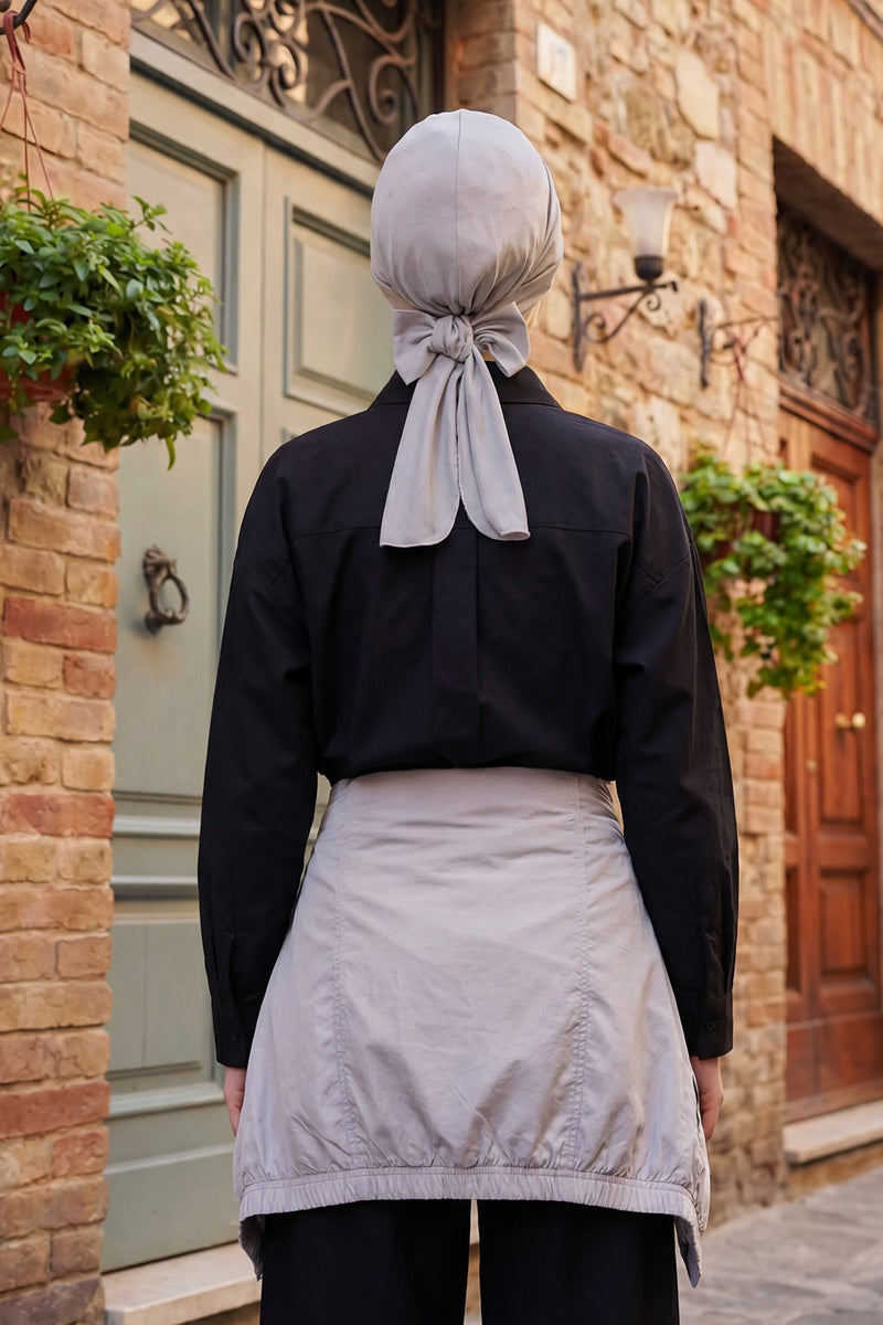 Plain Instant Turban Cotton Scarf Head Wrap, Belted Turban Bonnet for Women, Chic Design Instant Turban Hijab, Plain Chemo Bonnet Cap,B-31