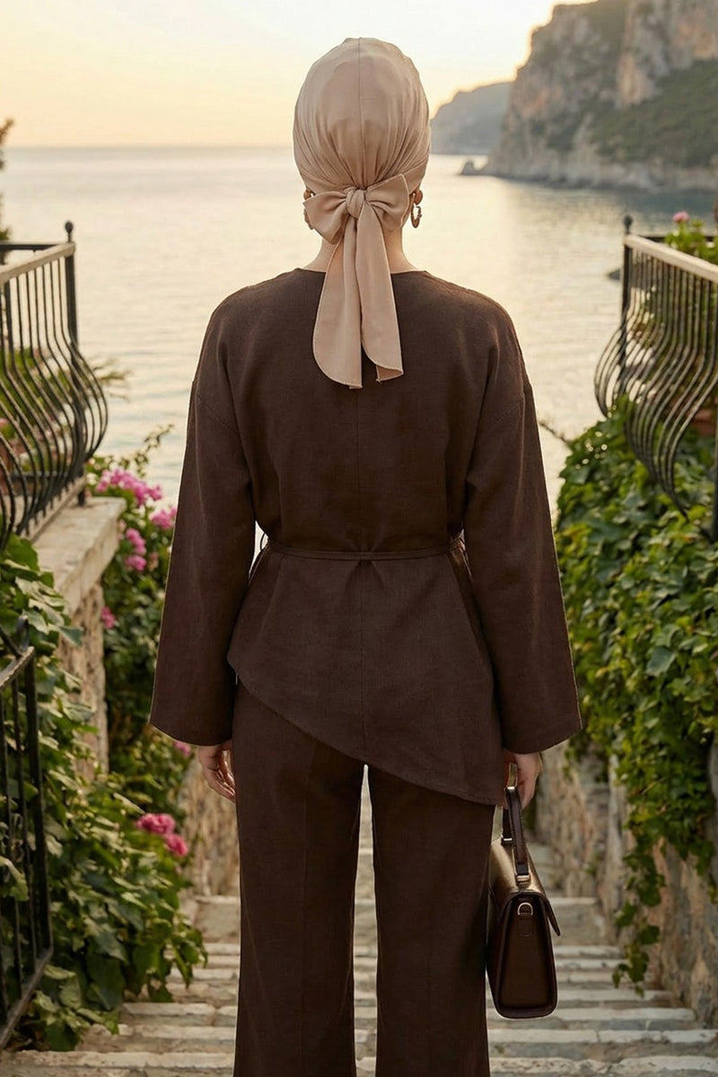 وشاح عمامة قطني سادة فوري للرأس، غطاء رأس عمامة بحزام للنساء، حجاب عمامة فوري بتصميم أنيق، قبعة بونيه كيميائي سادة، B-31