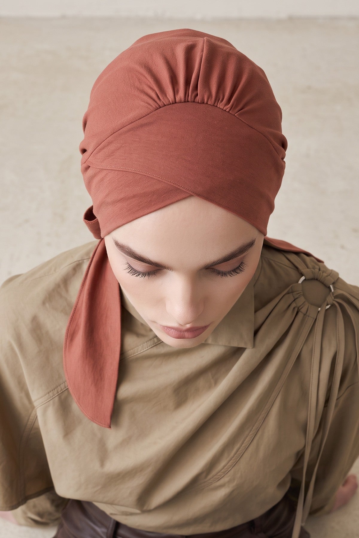 Plain Instant Turban Cotton Scarf Head Wrap, Belted Turban Bonnet for Women, Chic Design Instant Turban Hijab, Plain Chemo Bonnet Cap,B-31