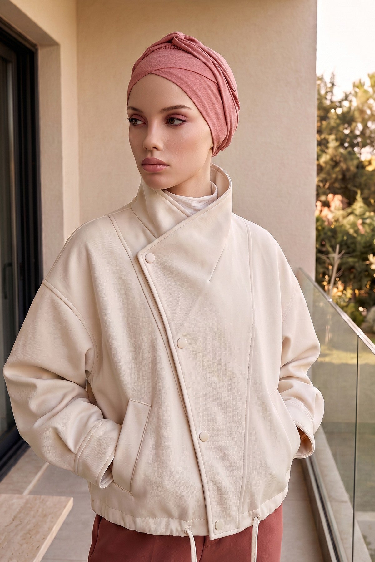 Plain Instant Turban Cotton Scarf Head Wrap, Belted Turban Bonnet for Women, Chic Design Instant Turban Hijab, Plain Chemo Bonnet Cap,B-31