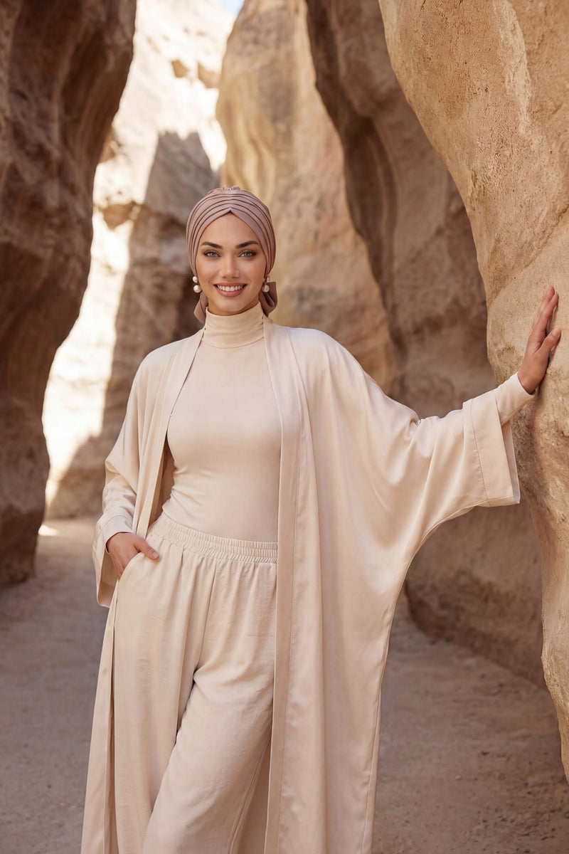 Pleated Instant Turban Aerobin Scarf Head Wrap, Belted Turban Bonnet for Women, Chic Design Instant Turban Hijab Chemo Headwear,B-86A