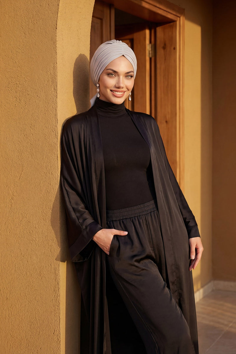 Pleated Instant Turban Aerobin Scarf Head Wrap, Belted Turban Bonnet for Women, Chic Design Instant Turban Hijab Chemo Headwear,B-86A