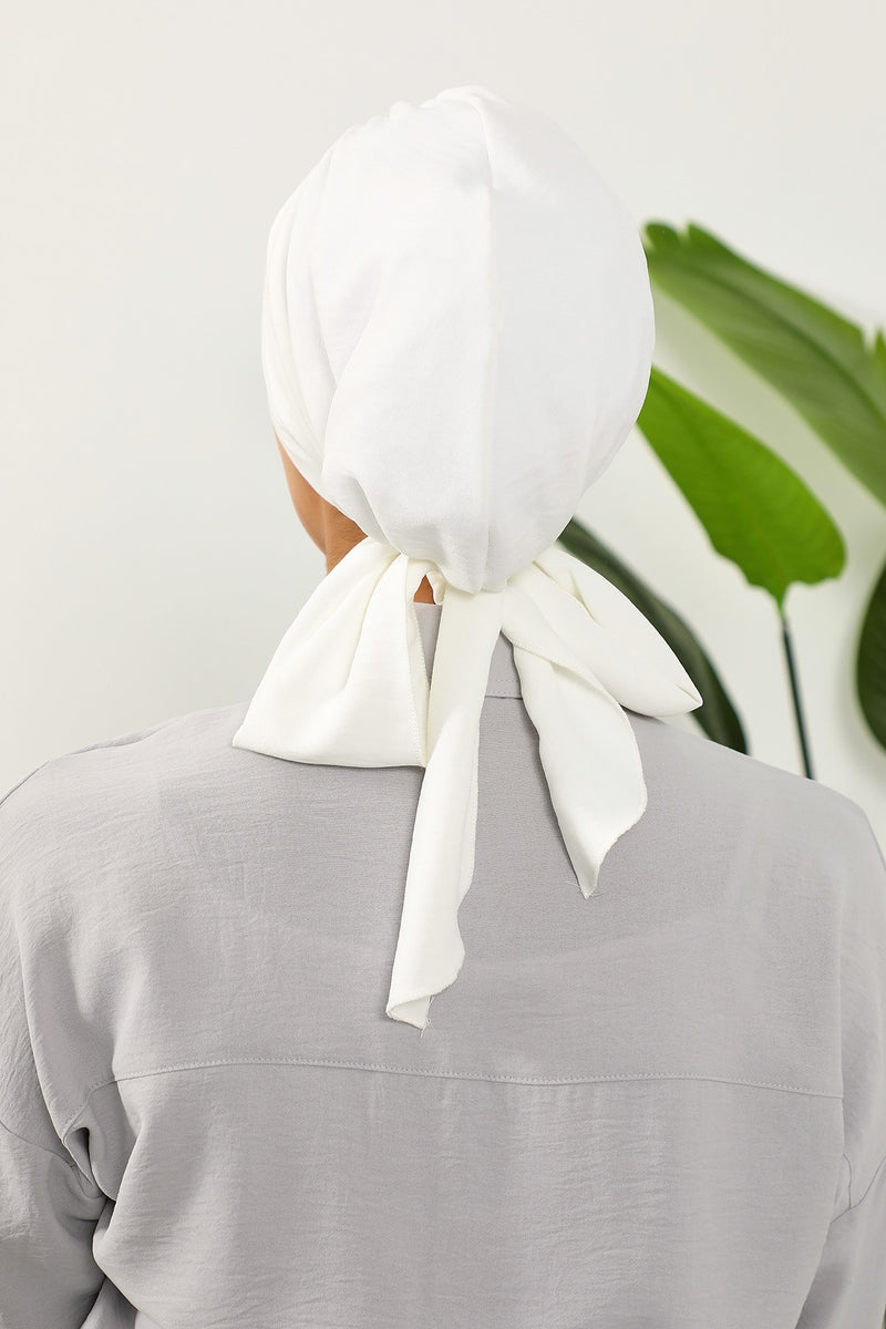 Pleated Instant Turban Aerobin Scarf Head Wrap, Belted Turban Bonnet for Women, Chic Design Instant Turban Hijab Chemo Headwear,B-86A