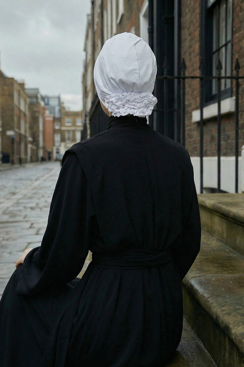 عمامة فورية مطوية مصنوعة من القطن الممشط عالي الجودة، حجاب عمامة مريح مربوط مسبقًا، غطاء رأس مرن للسرطان الكيميائي، B-74