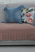 Pleated Reversible Knitted Polyester Decorative Sofa Shawl and Throw Blanket Furniture Protector Washable Couch Cover for Family,KO-29 Powder