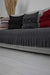 Pleated Reversible Knitted Polyester Decorative Sofa Shawl and Throw Blanket Furniture Protector Washable Couch Cover for Family,KO-29 Grey