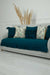 Pleated Reversible Knitted Polyester Decorative Sofa Shawl and Throw Blanket Furniture Protector Washable Couch Cover for Family,KO-29 Petrol Blue