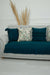 Pleated Reversible Knitted Polyester Decorative Sofa Shawl and Throw Blanket Furniture Protector Washable Couch Cover for Family,KO-29 Petrol Blue