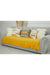 Pleated Reversible Knitted Polyester Decorative Sofa Shawl and Throw Blanket Furniture Protector Washable Couch Cover for Family,KO-29 Yellow