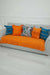 Pleated Reversible Knitted Polyester Decorative Sofa Shawl and Throw Blanket Furniture Protector Washable Couch Cover for Family,KO-29 Orange