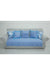 Pleated Reversible Knitted Polyester Decorative Sofa Shawl and Throw Blanket Furniture Protector Washable Couch Cover for Family,KO-29 Baby Blue