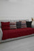 Pleated Reversible Knitted Polyester Decorative Sofa Shawl and Throw Blanket Furniture Protector Washable Couch Cover for Family,KO-29 Maroon