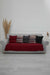 Pleated Reversible Knitted Polyester Decorative Sofa Shawl and Throw Blanket Furniture Protector Washable Couch Cover for Family,KO-29 Maroon
