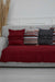 Pleated Reversible Knitted Polyester Decorative Sofa Shawl and Throw Blanket Furniture Protector Washable Couch Cover for Family,KO-29 Maroon