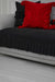 Pleated Reversible Knitted Polyester Decorative Sofa Shawl and Throw Blanket Furniture Protector Washable Couch Cover for Family,KO-29 Black