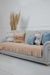 Pleated Reversible Knitted Polyester Decorative Sofa Shawl and Throw Blanket Furniture Protector Washable Couch Cover for Family,KO-29 Mink