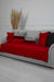Pleated Reversible Knitted Polyester Decorative Sofa Shawl and Throw Blanket Furniture Protector Washable Couch Cover for Family,KO-29 Red