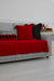 Pleated Reversible Knitted Polyester Decorative Sofa Shawl and Throw Blanket Furniture Protector Washable Couch Cover for Family,KO-29 Red