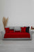Pleated Reversible Knitted Polyester Decorative Sofa Shawl and Throw Blanket Furniture Protector Washable Couch Cover for Family,KO-29 Red