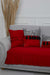 Pleated Reversible Knitted Polyester Decorative Sofa Shawl and Throw Blanket Furniture Protector Washable Couch Cover for Family,KO-29 Red