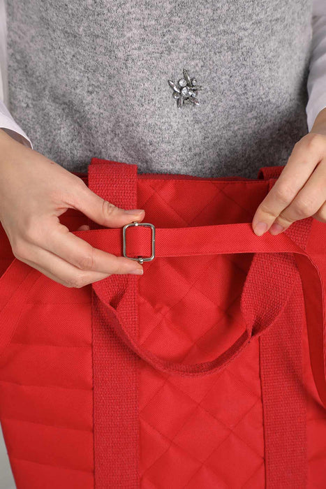 Polyamide Canvas Quilted Hand Shoulder Bag with Inner Pocket Casual Large Capacity Messenger Bag Daily Travel Shopping Bag,C-32