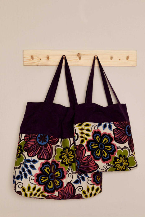 Polyester Hand Shoulder Bag for Women Tote Bag Casual Daily Bag Patterned Fabric Large Capacity,C-2A